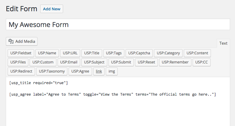 Usp Pro Add An Agree To Terms Box Plugin Planet